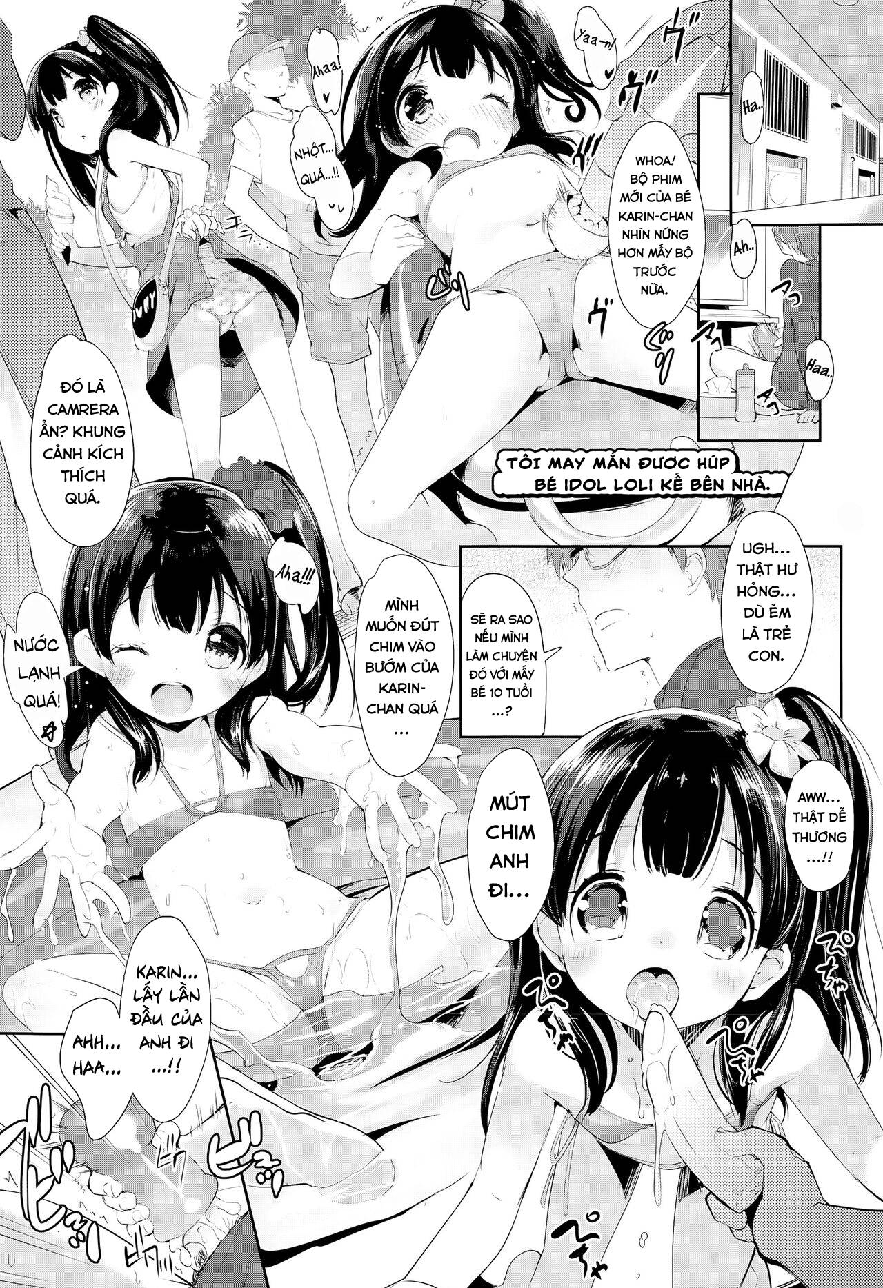 Tôi may mắn được húp bé loli idol nhà kế bên.