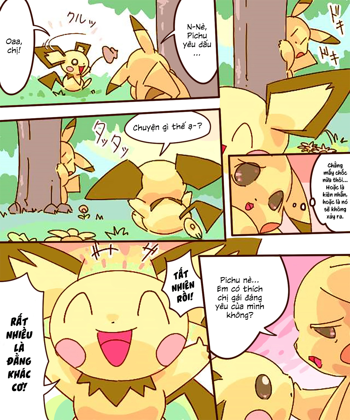 Pikachu Kiss Pichu